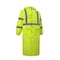 2W International Hi-Vis Rain Coat, 100% Polyester Oxford with PU coating, Class 3 Lime, M 650C-3 M - alternate 5